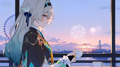 流萤-夕阳下的少女