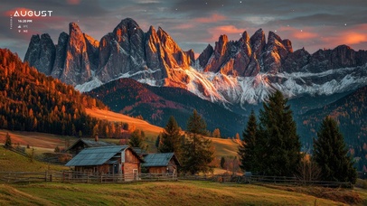 唯美山野小木屋