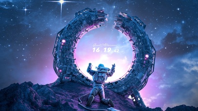 4K 穿越宇宙的太空人