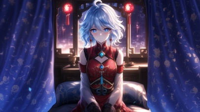 雪墨壁纸丨芙宁娜丨红嫁衣丨