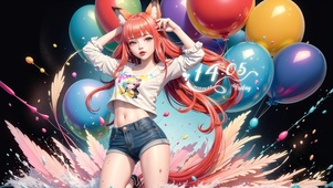夏日狐狸耳美少女