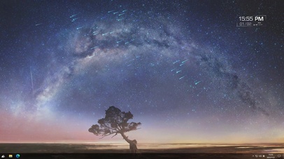 4K荒漠星空主题