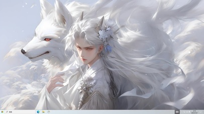 唯美纯白狐耳少年