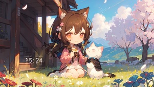 软萌樱花少女
