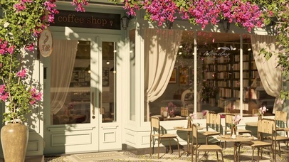 春天治愈咖啡馆