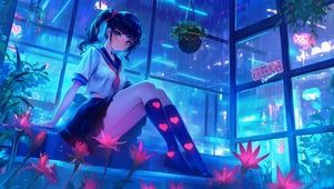 4K 温室美少女