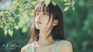 清纯氛围美女