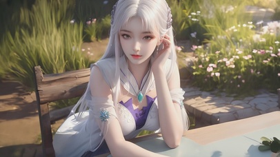 4K可爱国风汉服美女