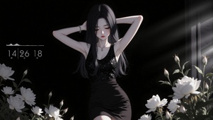 极简花房少女