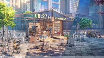 解忧咖啡店（随时间变化）