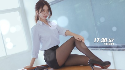 唯美性感清纯黑丝女教师