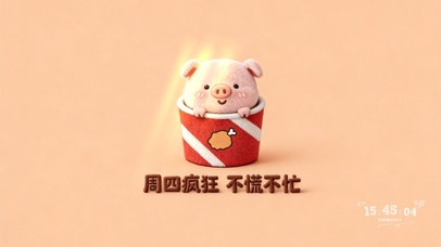 周四毛绒可爱猪猪