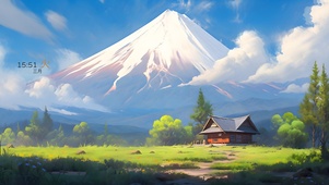 白云雪山小屋