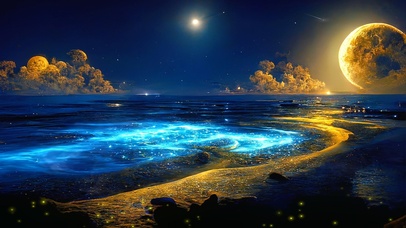 ai创作 神秘星海