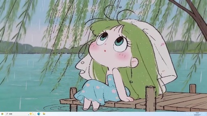 春天可爱小女孩