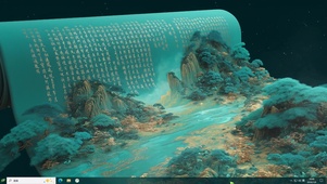 国风立体感山水