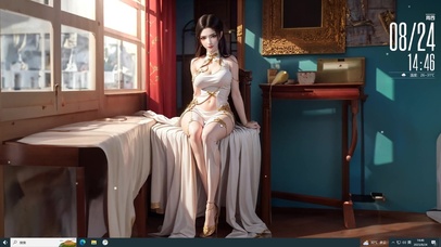 典雅女神 黑长直美女