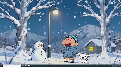 小新的冬日乐趣主题