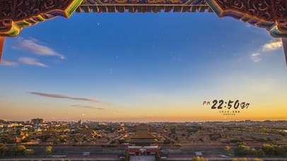 5k 唯美日落黄昏古城