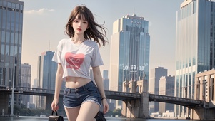 性感时尚城市少女