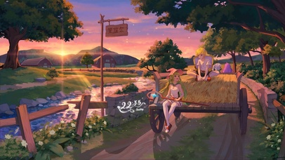 4K 里维尔小镇落日