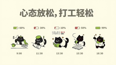 心态放松打工轻松