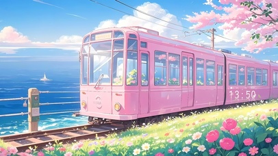 樱花火车