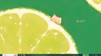 可爱柠檬小猫咪