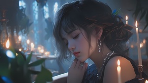 丸子头少女
