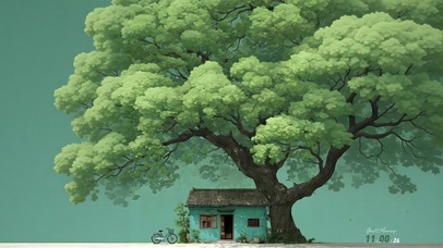 森林 与  时光 。