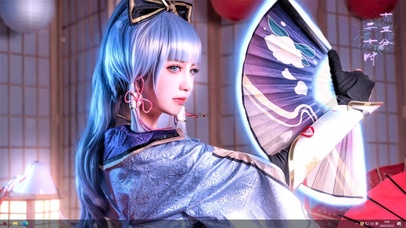 原神神里绫华cos（折扇）