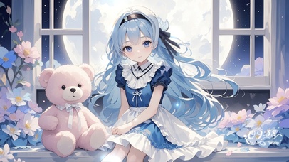 月光窗前的流萤