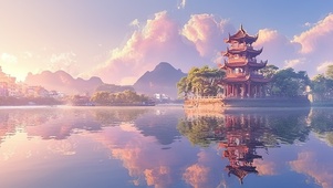 宁静古塔公园