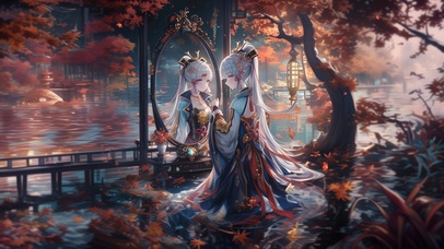 雪墨壁纸丨神里绫华丨镜影秋思丨