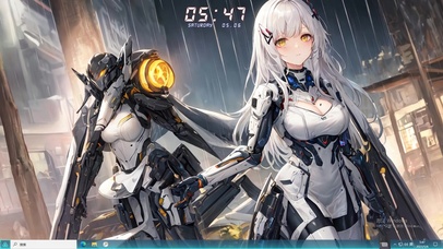 4k机甲纯欲美少女下雨