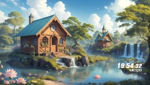 护眼治愈小木屋