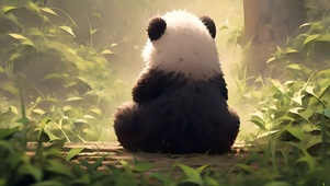 生气的大熊猫