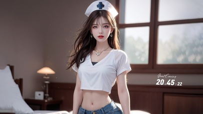 4K纯欲系护士服少女