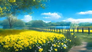 4k田野油菜花