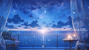 海景星空