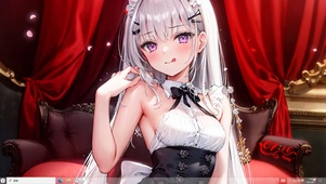 4k白毛女仆可人美少女