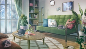 绿色护眼家居房