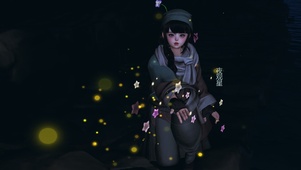 夜观星