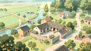 4K唯美乡村田园风景