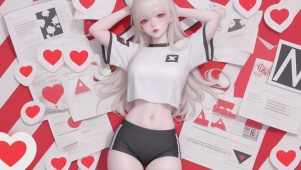可爱短裤女孩