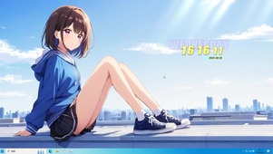 蓝天下的女孩