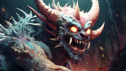 AI生成图-恶魔之夜行兽