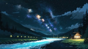 星夜河流