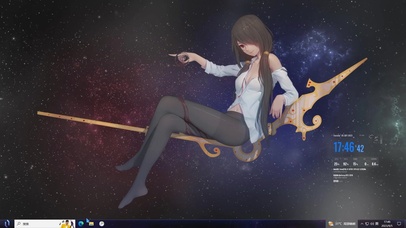 星空女孩—【主题桌面】
