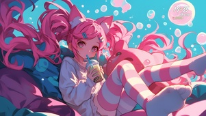 粉红泡泡